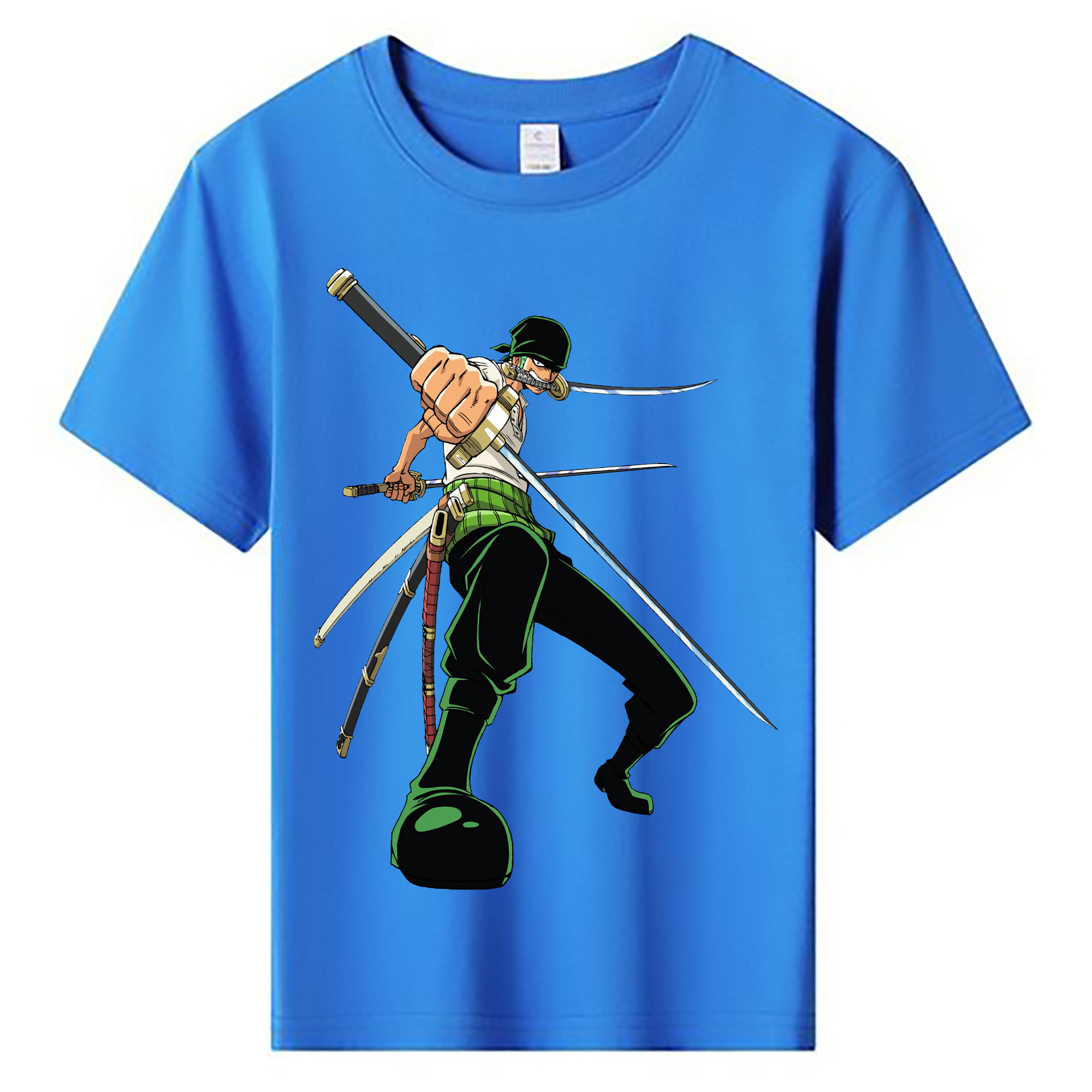 ワンピース ロロノア・ゾロ ONE PIECE Roronoa Zoro 綿100％キッズTシャツ（フロントプリント）